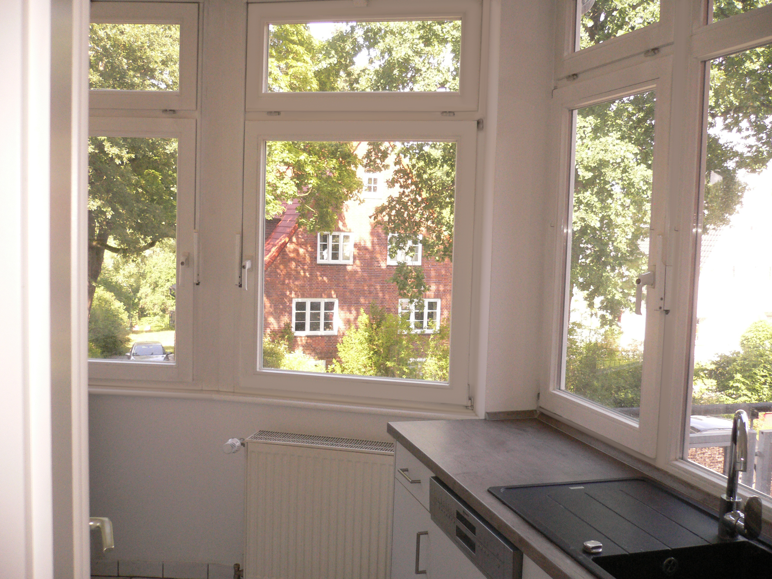 Küche mit Einbauküche